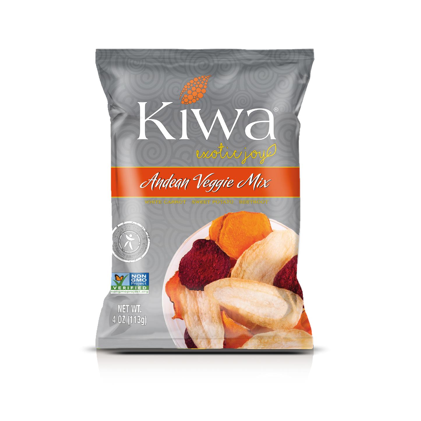 KIWA ANDEAN VEGGIE CHIPS MIX- PACK 4OZ X 4U