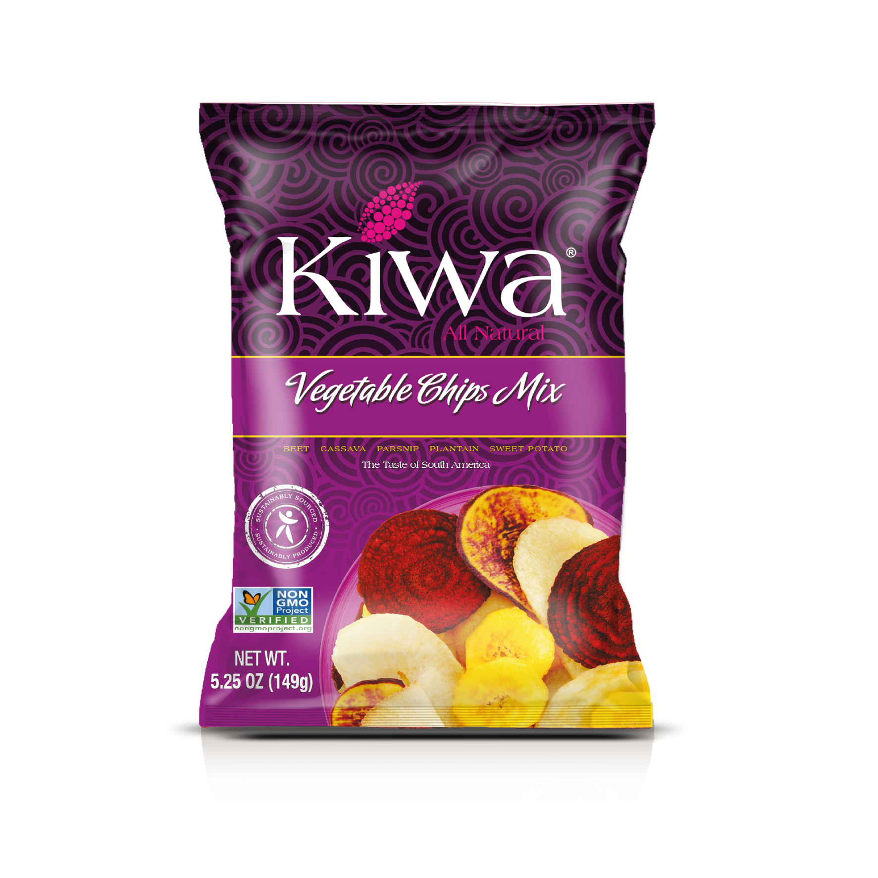 KIWA VEGETABLE CHIPS MIX PACK 5.25OZ x 4U